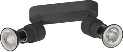 Produktbild von SLV PURI 2.0 Basic, Wand- und Deckenaufbauleuchte, 2 x max. 6W GU10, schwarz 1008241