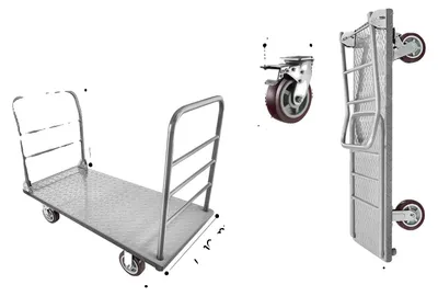 Obrázok produktu pre Plošinový vozík, nosnosť 1200 kg, skladacia konštrukcia, 2650 libier