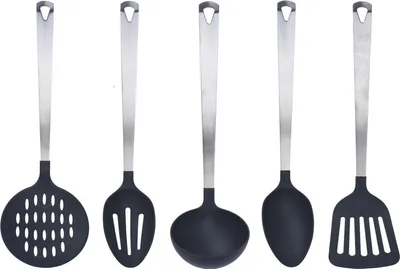 Image de Excellent Houseware Batterie de cuisine, 5 pièces, acier inoxydable