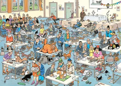 Produktbild von Jan van Haasteren - Die Katzenshow (1000 Teile), 1000 Stück(e), Landschaft, 15 Jahr(e)