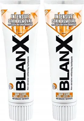 Immagine prodotto di Blanx | Dentifricio anti-placca - 75 ml - Menta - Sbiancante - Ingredienti naturali