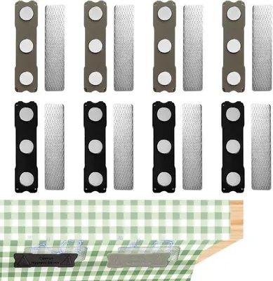 Produktbild von Unsichtbare Tischdeckenhalter - ideal für Draußen - 8 Stück - nachhaltig