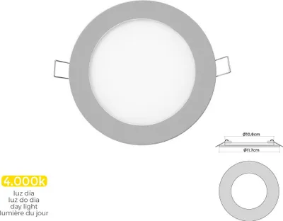 Image de Mini Downlight Led Chrome éclairage 4000k Lumière Du Jour - Edm