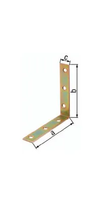 Produktbild von Alberts Stuhlwinkel, verzinkt 100 x 100 x 19 mm 1 Stück