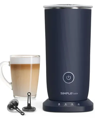 4-in-1 Milchaufschäumer, 500 W, 240 ml, Antihaft, Edelstahl, Dunkelblau