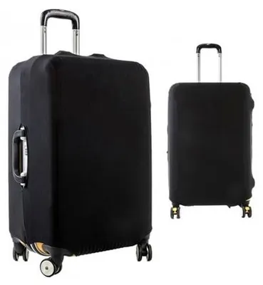 Image de Housse élastique et réutilisable Unyqoos® pour valises de 56 à 61 cm, noire – protection extensible, imperméable et résistante aux rayures et à la saleté
