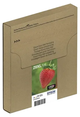 Zdjęcie produktu dla Epson Strawberry Multipack 4-colours 29XL EasyMail, High (L) Yield, Czarny, Cyjan, Purpurowy, Żółty, 11,3 ml, 6,4 ml, 1 szt., Multipak