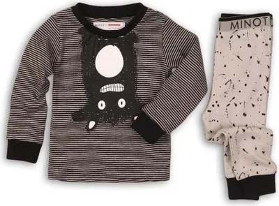 Produktbild von MINOTI Jungen Schlafanzug Pyjama grau 18-24 m