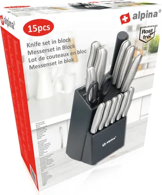 Produktbild von súprava nožov v bloku 15 kusov