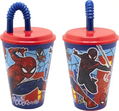 Produktbild von Marvel The Amazing Spiderman Trinkbecher Becher mit Halm 430 ml