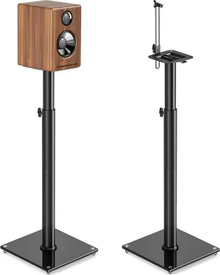 Produktbild von Lautsprecherständer Mit Kabelführung Paar, Höhenverstellbar Lautsprecher Standfuß für Surround Speakers & Studio Monitor,Lautsprecher Ständer Boxenständer,Speaker Stand 5 kg Tragkraft