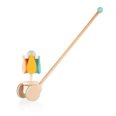 Produktbild von Lauflernspielzeug Holz Blume 48 cm, drehbar & wackelnd, Stütze für erste Schritte