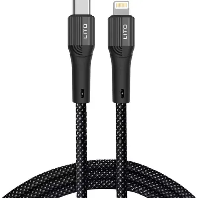 Zdjęcie produktu dla Lito Kabel do danych Type-C Szybkie ładowanie 60W, 1m Czarny