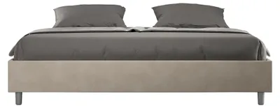 Immagine prodotto di Letto Matrimoniale Extra Large Sommier 200x200 cm con Rete e Contenitore Azelia Sabbia