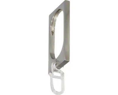 Produktbild von Gardinenring mit Haken für Kopenhagen edelstahl-optik 32 x 11 mm Länge 6 cm 8 Stk.