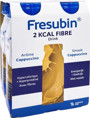 Produktbild von Fresubin 2 KCAL FIBRE Drink Cappuccino 4x200ml Trinkflasche