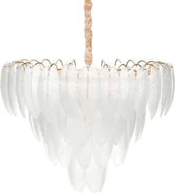 Obrázek produktu pro BELIANI Lustr mosazný kov sklo ⌀ 60 cm závěsná lampa skleněný glamour styl obývací pokoj ložnice