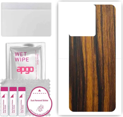 Produktbild von apgo Rückseite Schutzfolie, Skin, kompatibel mit OnePlus Ace, Hinten Displayschutzfolie aus Vinylfolie, kratzfest, einfache Montage - Tigerwood