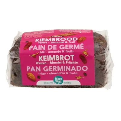 Produktbild von Gekeimtes Weizenbrot - Mandeln & Früchten 400g