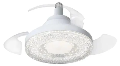 Produktbild von Deckenventilator, Fernbedienung, dimmbares LED-Licht, WEISS