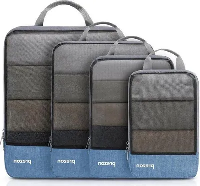 Produktbild von Famanu Kompressionswürfel Reise-Organizer-Set - Ausziehbare Kofferorganizer