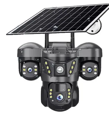 Image de Caméra de sécurité, Full HD 1080p, détection de mouvement, audio bidirectionnel, recharge par panneau solaire, étanche IP66