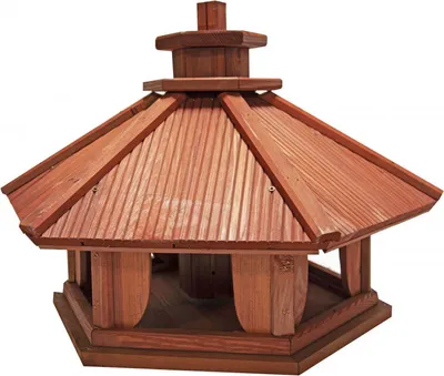 Immagine prodotto di 4iQ Mangiatoia per uccelli in legno massiccio CZAJKA VI 43x49,5x43,5 cm