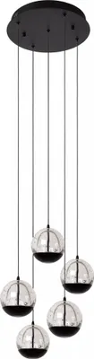Immagine prodotto di Lampadario a LED SENTUBAL nero 52 W, bianco caldo 210 lm, vetro, dimensioni: 150 x 35 x 35 cm, IP20, Lucide