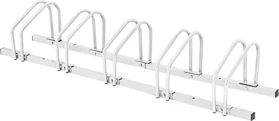 Produktbild von Fahrradständer Standparker Bodenständer Aufstellständer mit 5 Fahrrad Stellplätze Silber