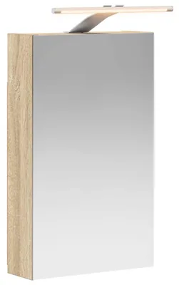 Produktbild von Badezimmerspiegelschrank mit Tür Sonoma-Eiche 30 x 10,5 x 50 cm