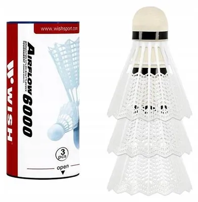Produktbild von WISH S-330 Nylon-Federbälle Set weiß 3 Stück