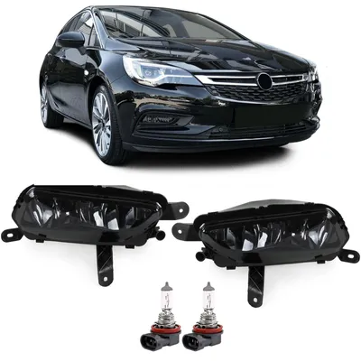 Für Opel Astra K 2015- / Zafira C 2016- Nebelscheinwerfer Schwarz Smoke SET in der Farbe Schwarz von Carparts-Online GmbH