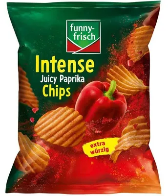 Produktbild von funny-frisch Intense Chips Juicy Paprika 110g