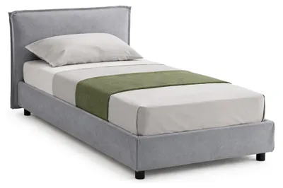 Produktbild von Brozolo - Einzelbett, Grau, Mit Matratze  Italy