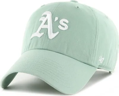 Immagine prodotto di Cappellino con visiera regolabile 47 Brand - CLEAN UP Oakland Athletics, color menta