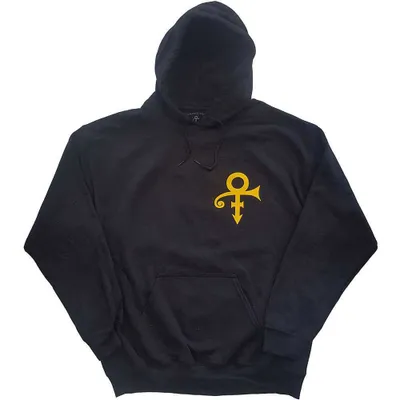 Produktbild von Prince Love Symbol (Back Print) Black L Hoodie