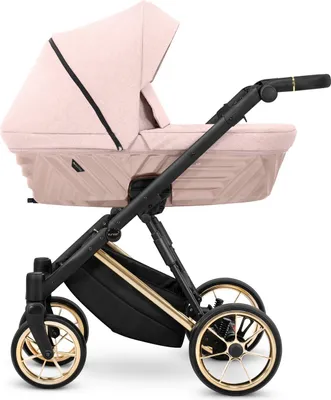 Produktbild von Kinderwagen Kunert Ivento Premium 3in1 - goldene Rahmenfarbe - Farbe: Smoky Pink