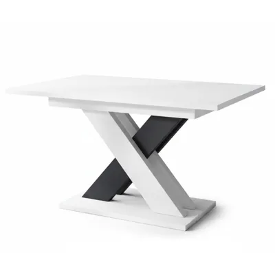Produktbild von Ausziehbarer Tisch für Esszimmer ZIX 140/180 x 90 cm, Weiß
