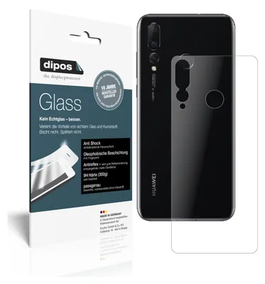 Produktbild von 2x Schutzfolie für Huawei Nova 4 Rückseite matt - Anti-Shock 9H Folie Glass
