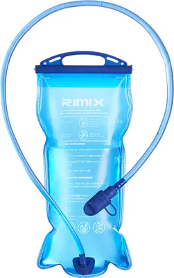 Produktbild von 2L Faltbarer Wasserbeutel Trinkblase mit Schlauch Trinkblase Sport Wasserblasenrucksack für Radfahren Camping Wandern
