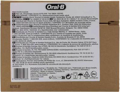 Produktbild von Oral-B Precision Clean , 12 Stück(e), Weiß, 3 Monat( e), Oral-B, Box