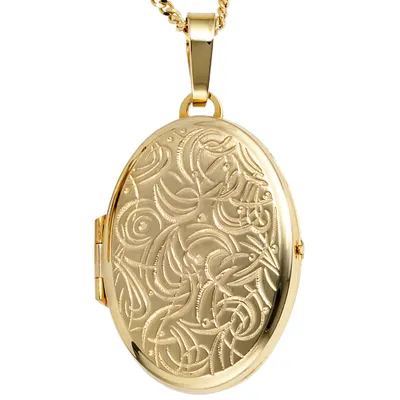 Produktbild von JOBO Medaillon 333 Gold Gelbgold teilmattiert