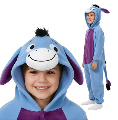 Obrázok produktu pre Pyžamo Onesie Kigurumi Kostým Prevlek Osol Eeyore Deti 105-115cm