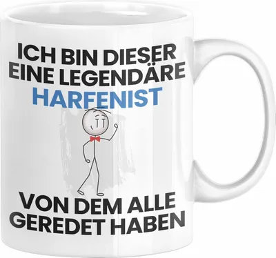 Produktbild von Harfenist Geschenk Tasse Lustige Geschenkidee Geburtstag für Harfenist Ich Bin Dieser Legendäre Harfenist Von Dem Alle Geredet Haben Kaffee-Becher (Weiß)