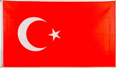 Produktbild von Flagge der Türkei 60 x 90 cm, 100% Polyester, mit zwei Metallösen zum Hissen