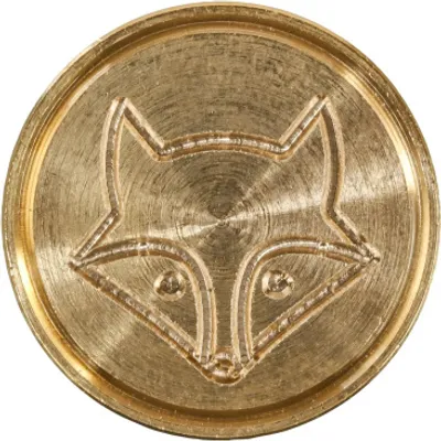 Produktbild von Jacques Herbin 3x Siegelplatte aus Messing, ø24mm - Fox 40477T