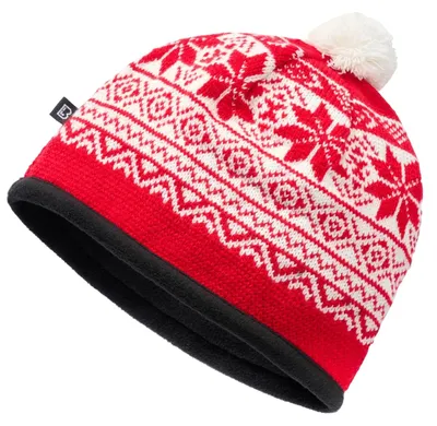 Productafbeelding van Brandit wintermuts, rood/wit, one size