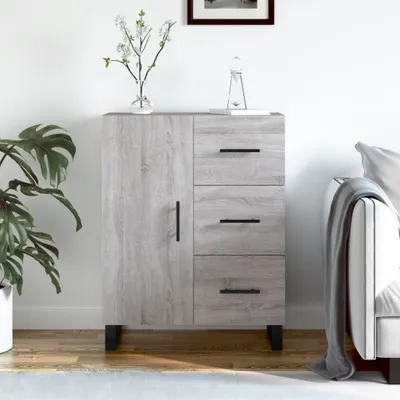 Produktbild von The Living Store Sideboard Grau Sonoma 69,5x34x90 cm Holzwerkstoff