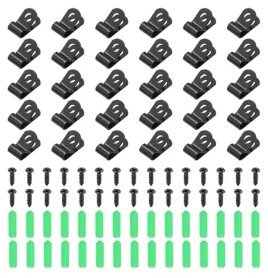 Productafbeelding van 50 stuks hekdraadklemmen, 5 mm, montageklemmen voor landbouwhekken