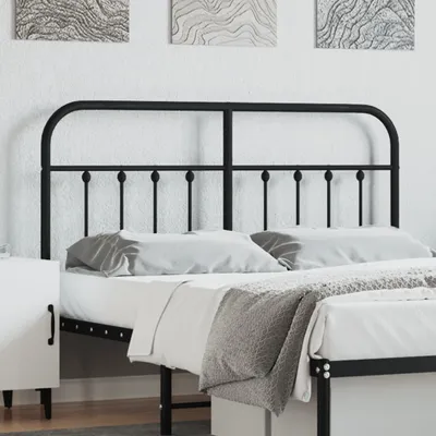 Produktbild von Eleganten-Stil Kopfteil Metall Schwarz 150 cm DE4784211